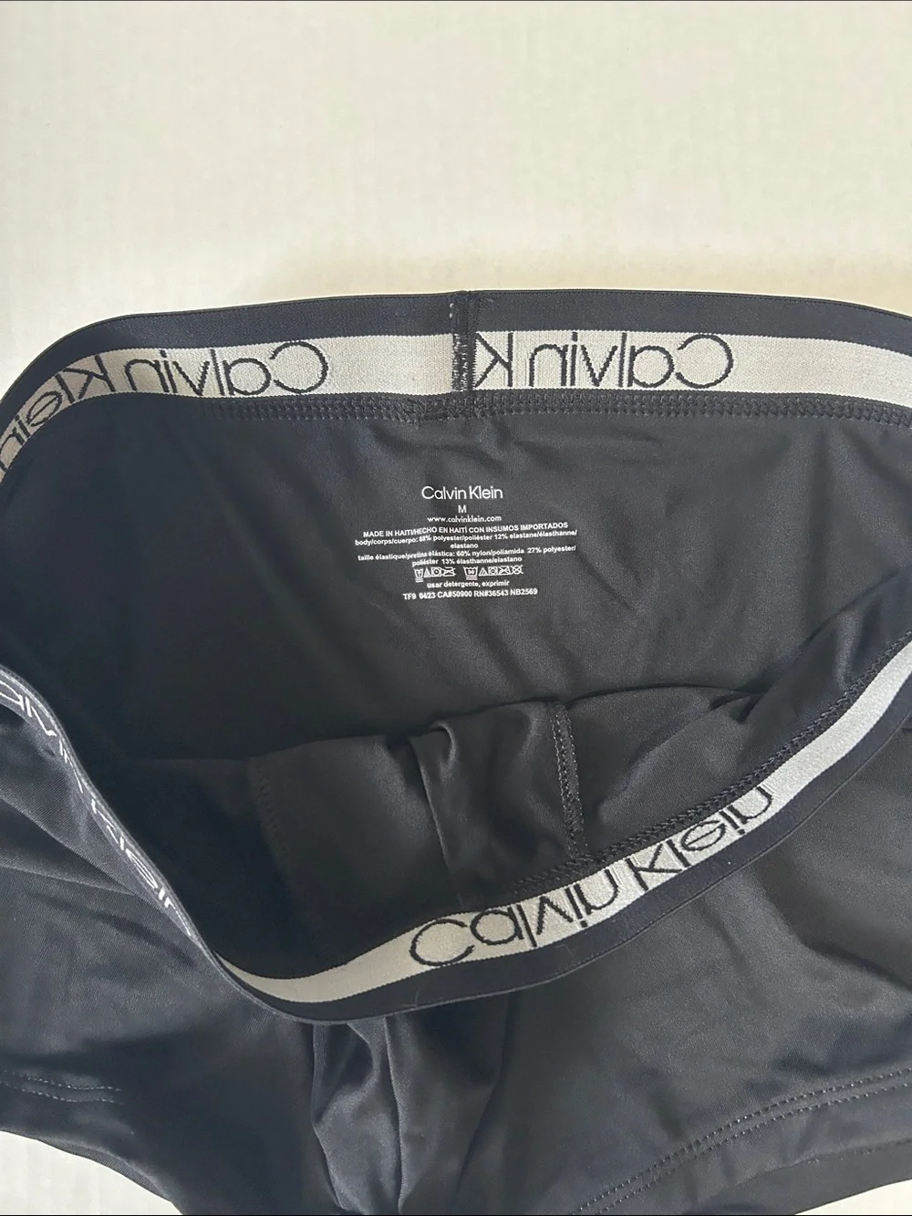 Calvin Klein Black Men's Boxer Briefs with Logo Waistband